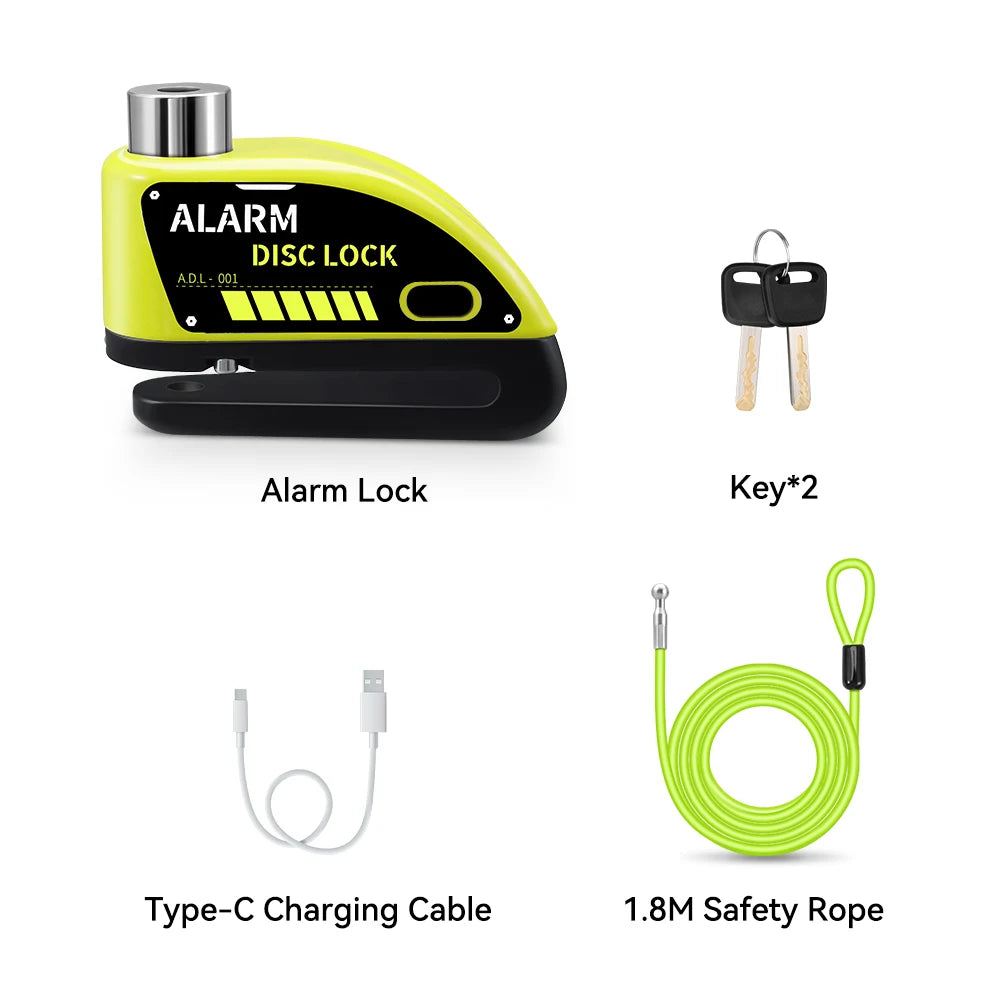 Extractme 120dB Alarm Disc Brake Lock for Motorcycles & Bikes - image 23