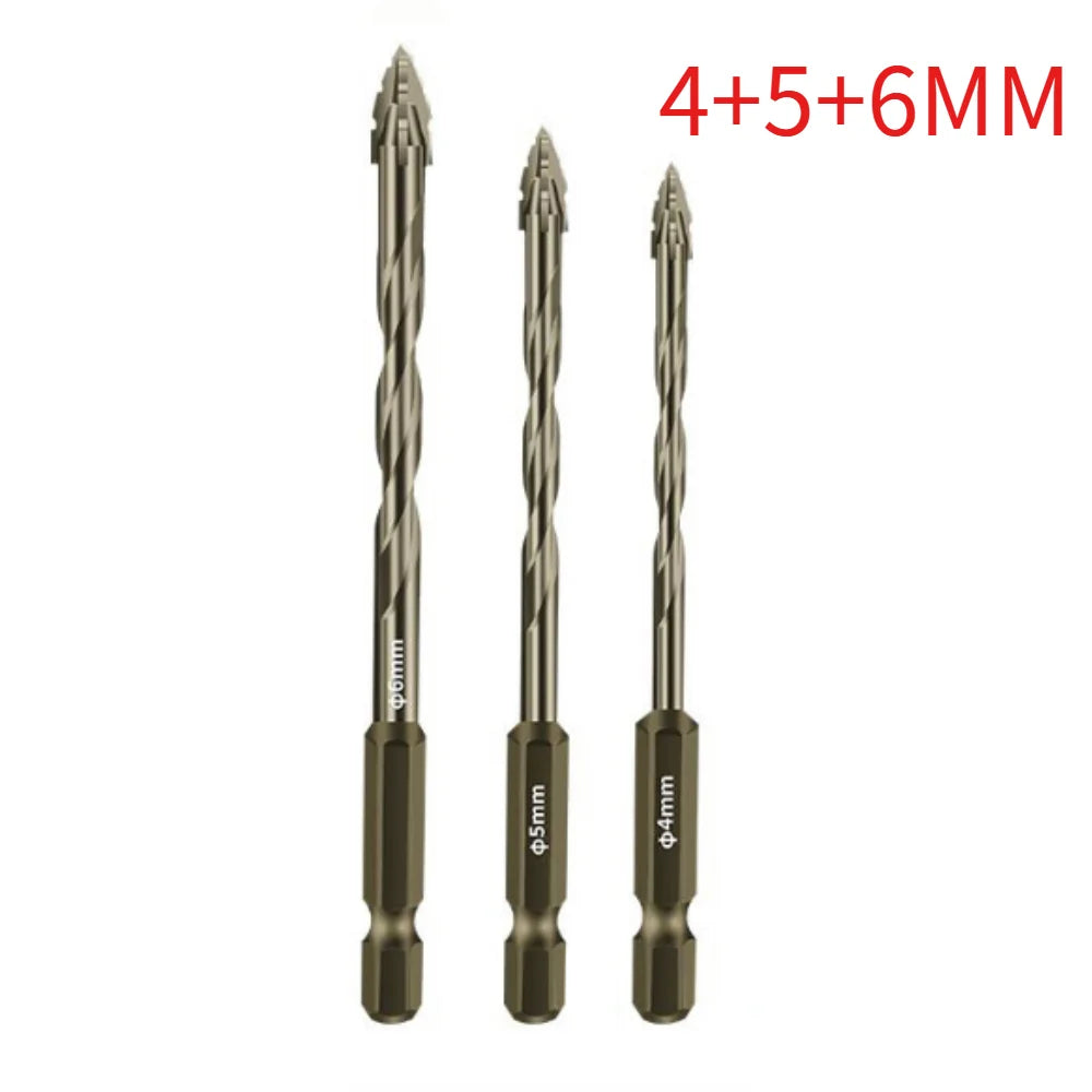 Four-Edge Eccentric Drill Bit for Tile, Glass, Marble & Concrete