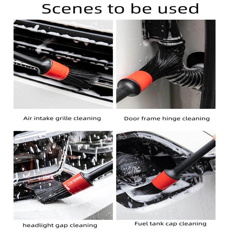 Detailing Brush Set, 1/5 Pieces – Auto Interior & Wheels