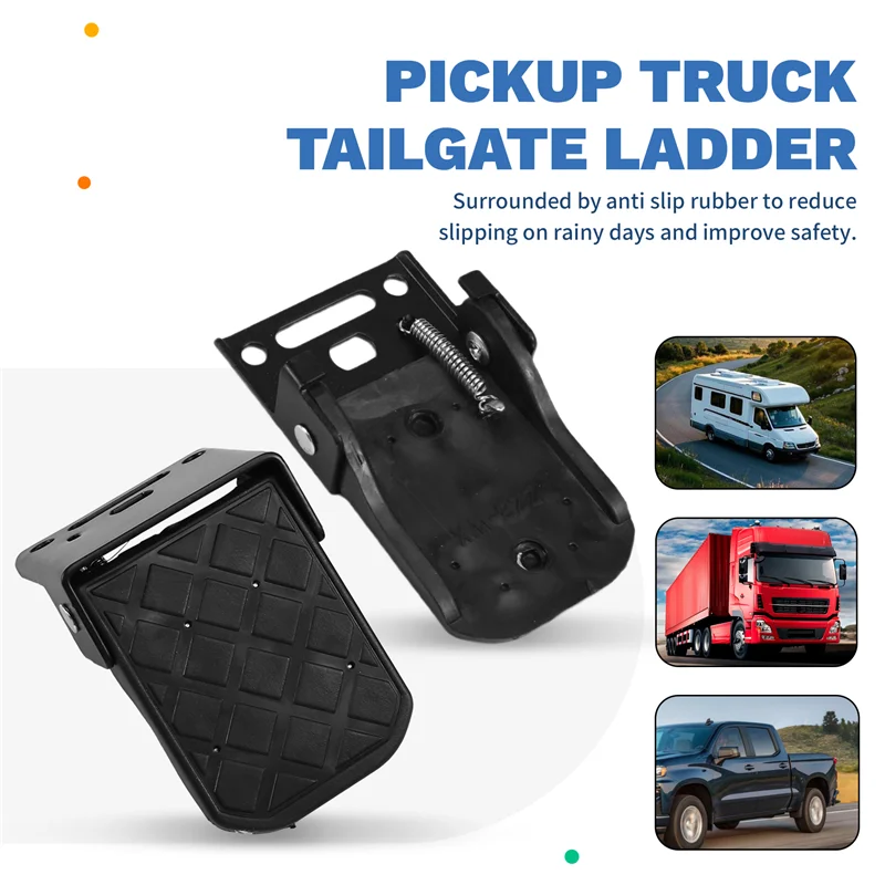 2PCS Anti-Slip Folding Truck Bed Step For Boat Trailer Bumper And Pickup Tailgate Ladder, RV Exterior Parts