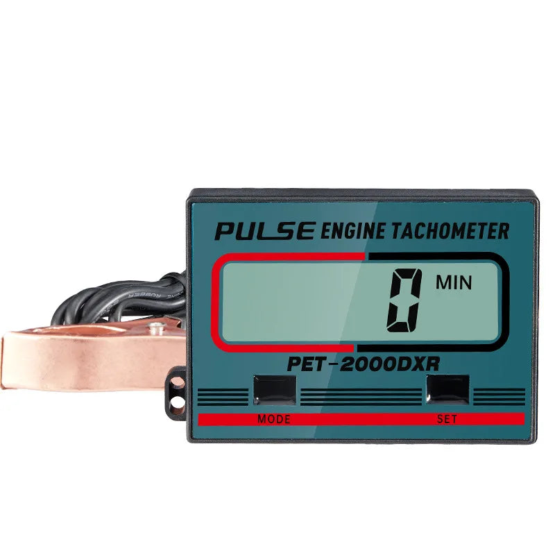 Digital Tachometer Chainsaw Tachometer Tach Gauge Large Screen Display Pulse Speedometer for Chain Saw Lawn Mower Motorcycle