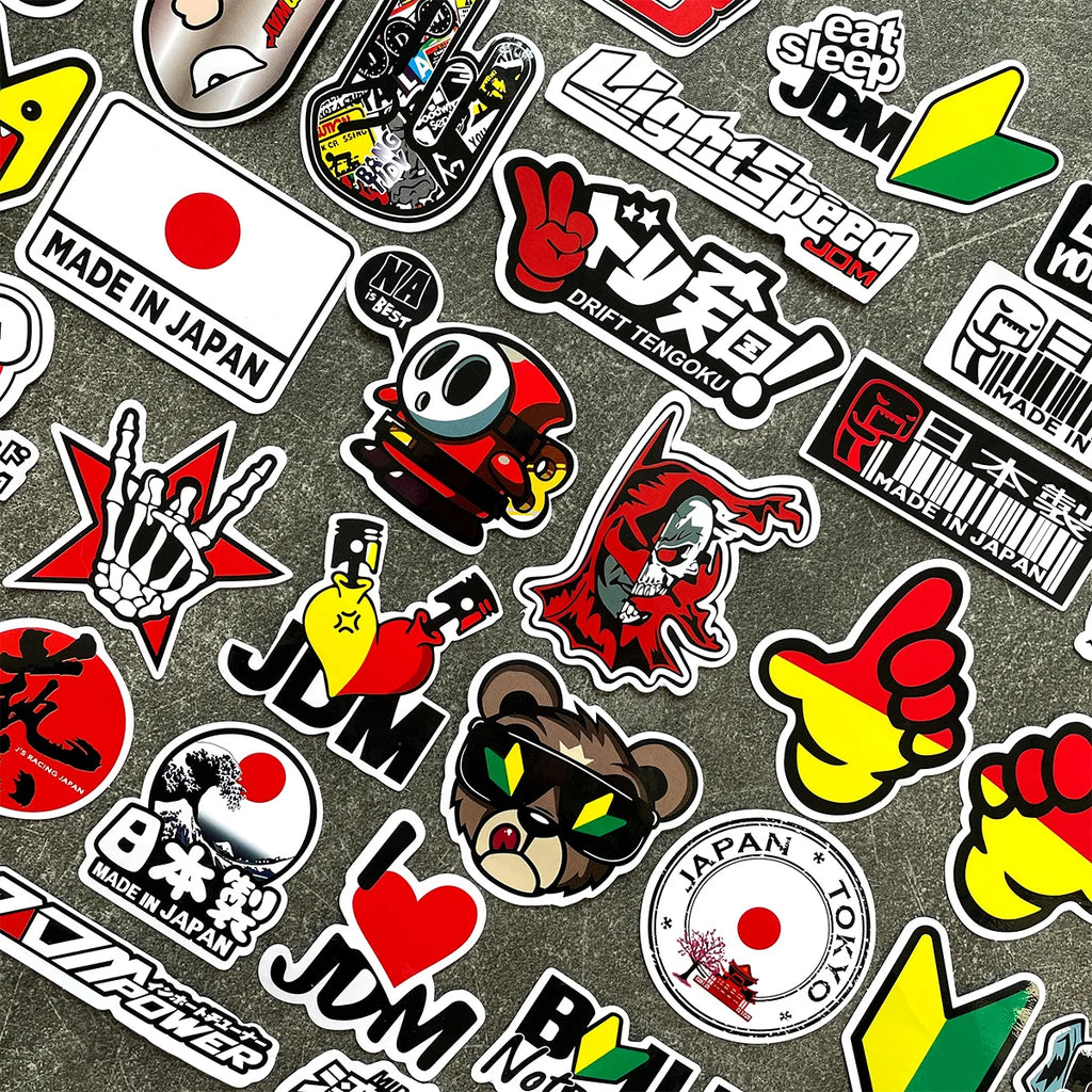 40-Piece JDM Vinyl Sticker Pack for Motorcycles & Cars - image 11