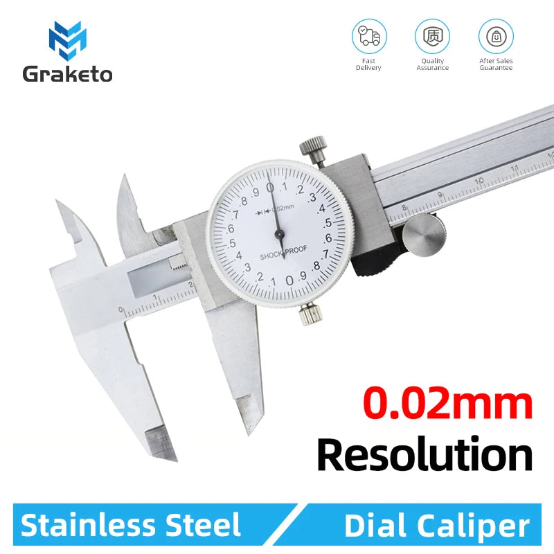 Stainless Steel Vernier Dial Caliper 0-150mm Measuring Tool
