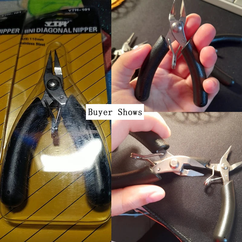 3-Piece Stainless Steel Mini Pliers Set – Wire Cutter & Repair Tools