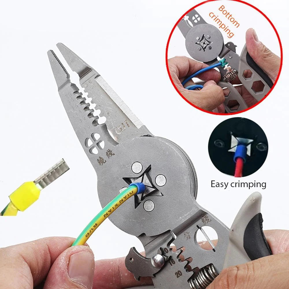 Multi Functional Electrician Tools Pliers Crimping Tool set For Wire Splitting And Stripping Specialized For Electricians