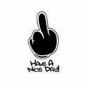 Middle Finger Car Decal - Funny PVC Sticker for Vehicles - image 3