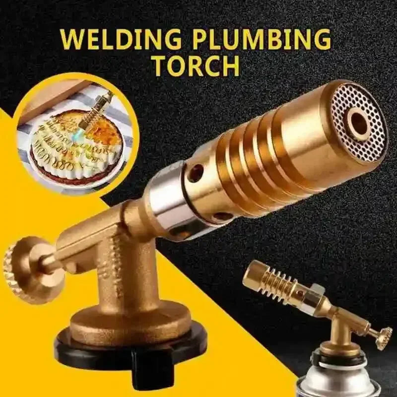 Portable Gas Burner Welding Torch High Temperature Copper Brass Blowtorch for Brazing Soldering Plumb Tools