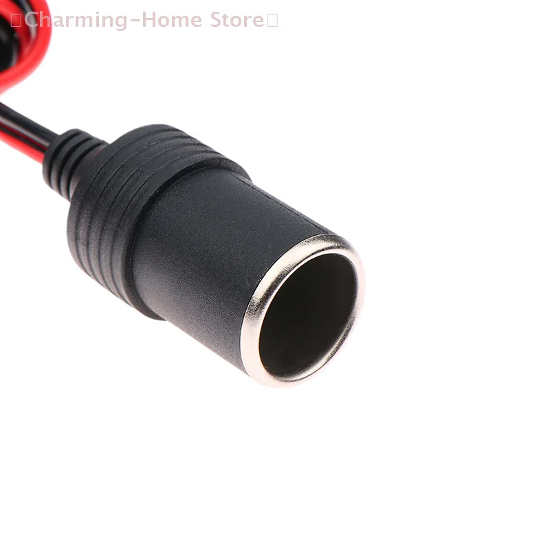【M】1 Piece 12V 50A Female Batteries Socket Plug Car Battery Terminal Clamp Clip Cigarette Power Socket Adaptor