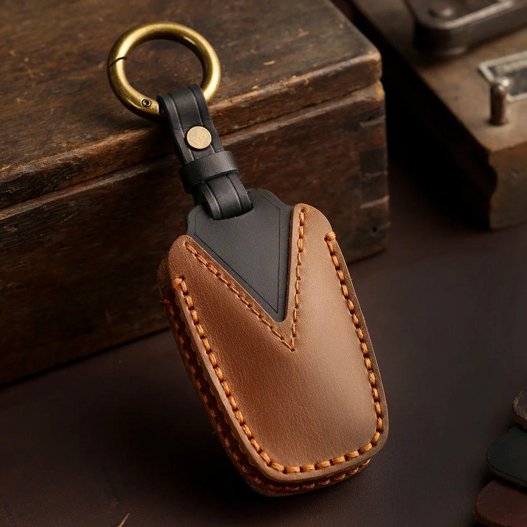 Genuine Leather Key Fob Case for Toyota Camry RAV4 CHR - image 6