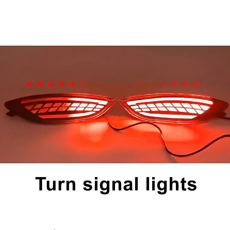 LED Rear Bumper Reflector Lights for Hyundai Accent 2008-2015 - image 3