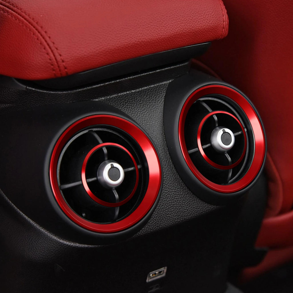 Carbon Fiber Interior Trim Stickers for Alfa Romeo Giulia and Stelvio
