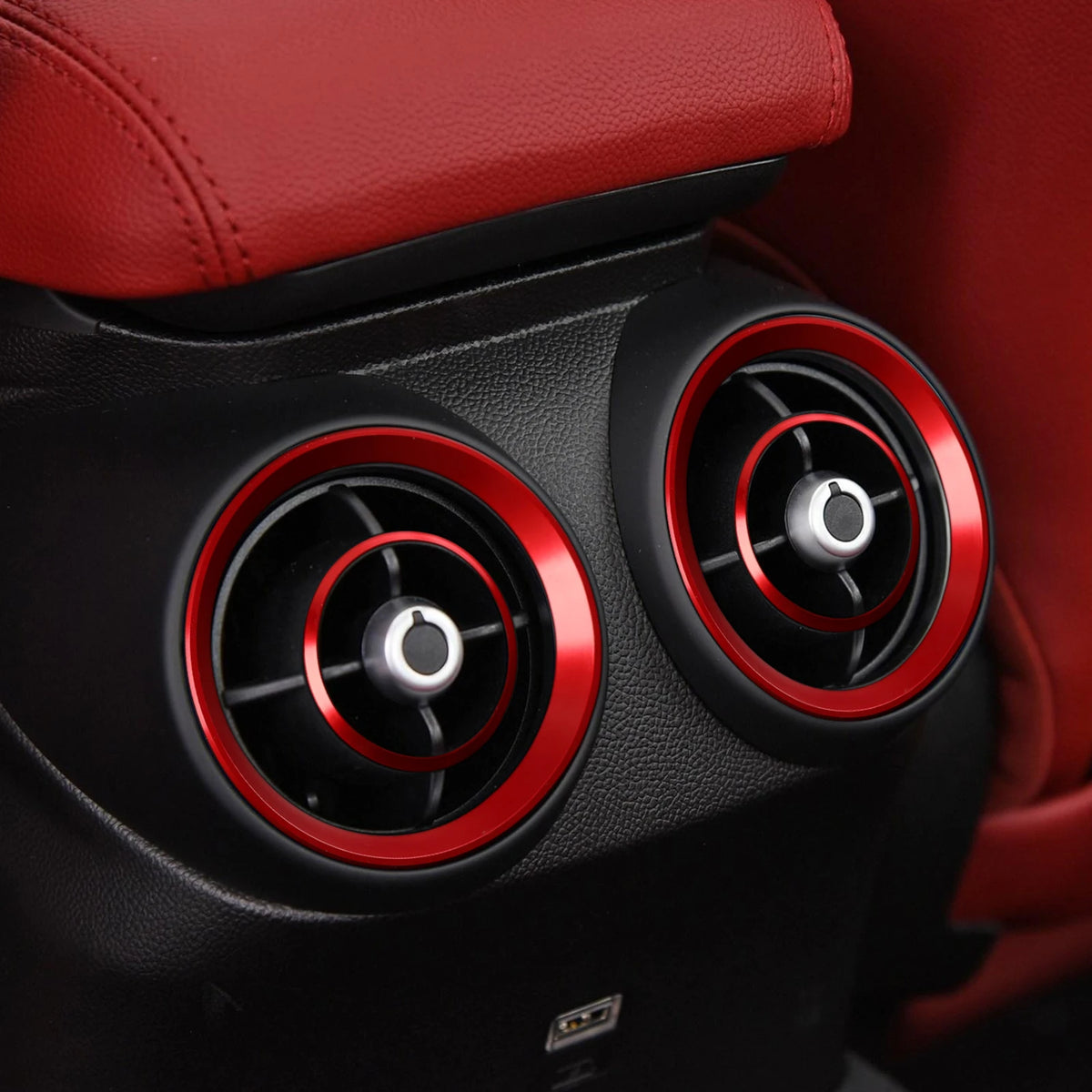 Carbon Fiber Interior Trim Stickers for Alfa Romeo Giulia and Stelvio