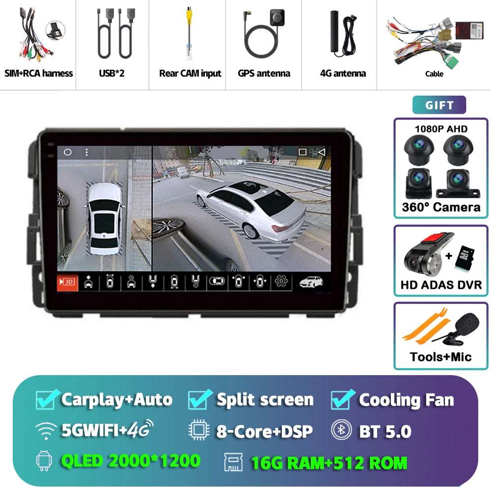 9-Inch Android CarPlay Radio for Chevy & GMC Trucks - image 36
