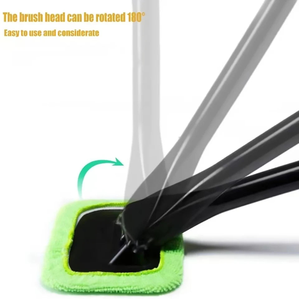 Car Interior Window Cleaning Brush with Long Handle