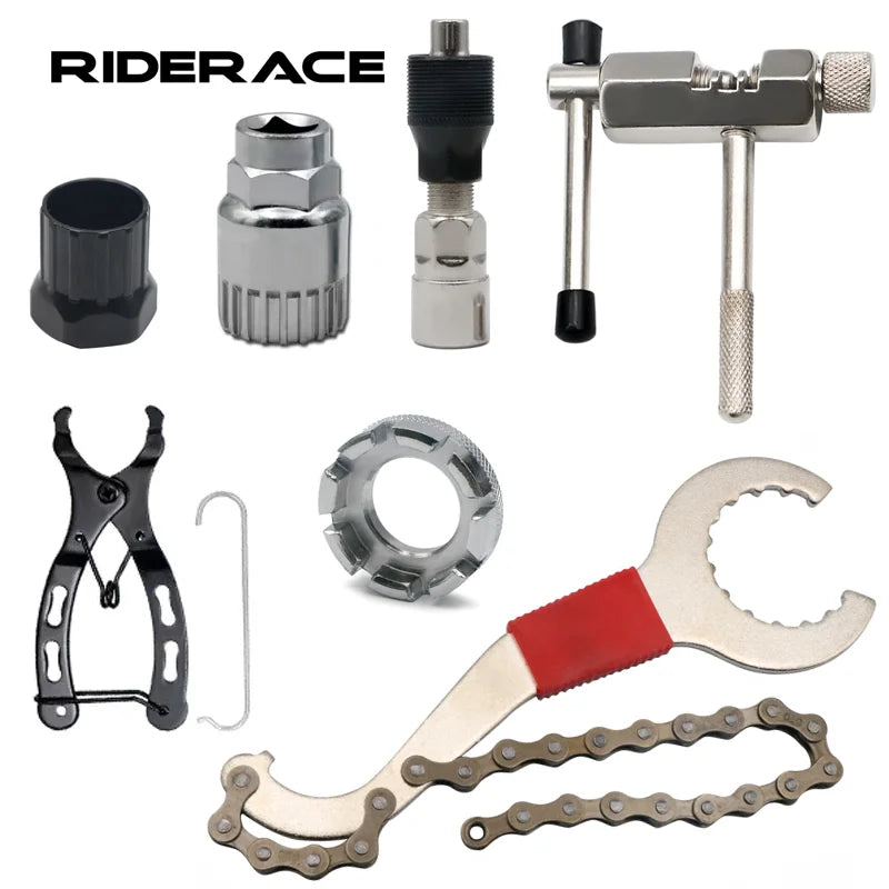 Bicycle Repair Tool Kit – Flywheel Remover, Chain Breaker & Bottom Bracket Tool
