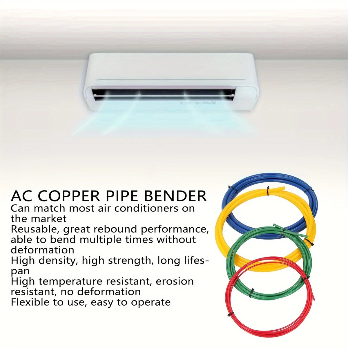 Copper Pipe Bending Protectors 4-Pack 2m (1/4-5/8) Anti-Kink HVAC - image 6