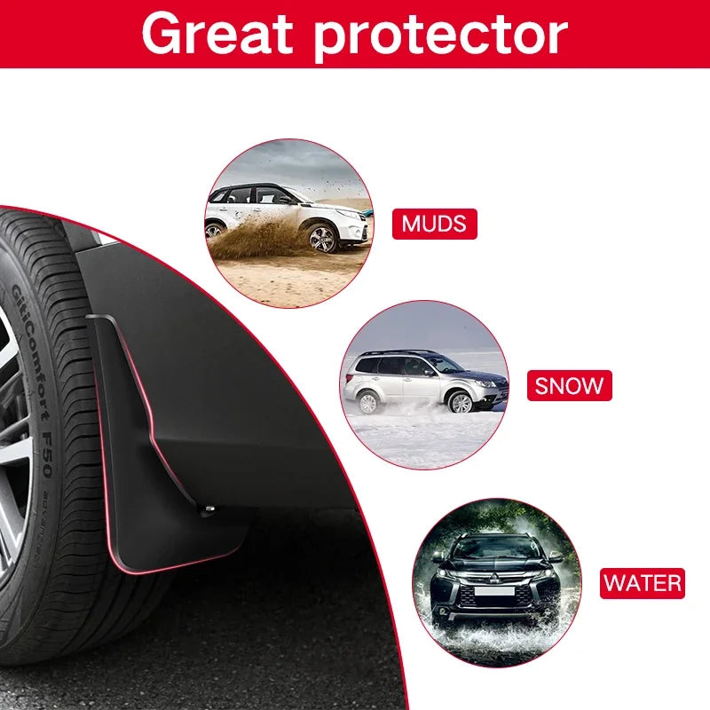 Mud Flaps For Ford F-150 F150 2021 2022 2023 2024 2025 F 150 Splash Guards Fender MudFlaps Front Rear Mudguards Car Accessories