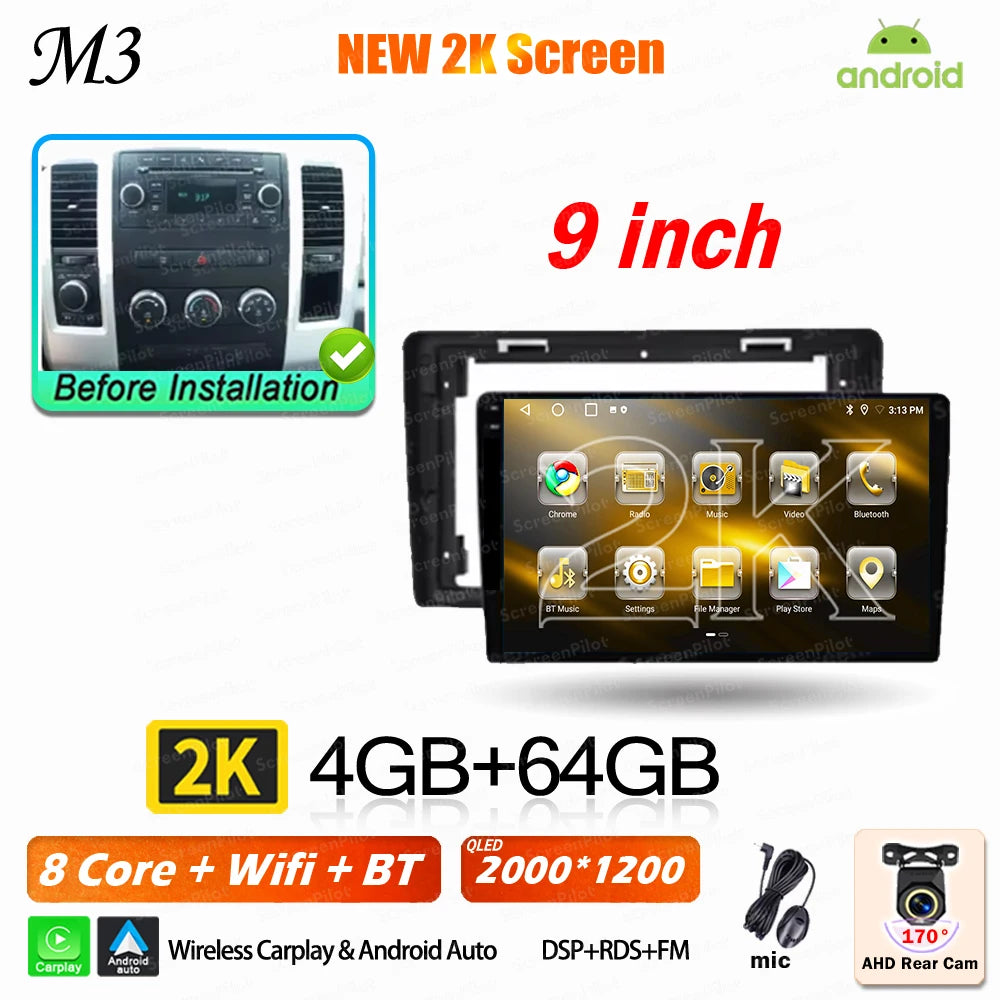 10-Inch Android Car Radio for 2008-2012 Dodge Ram 1500 - image 43