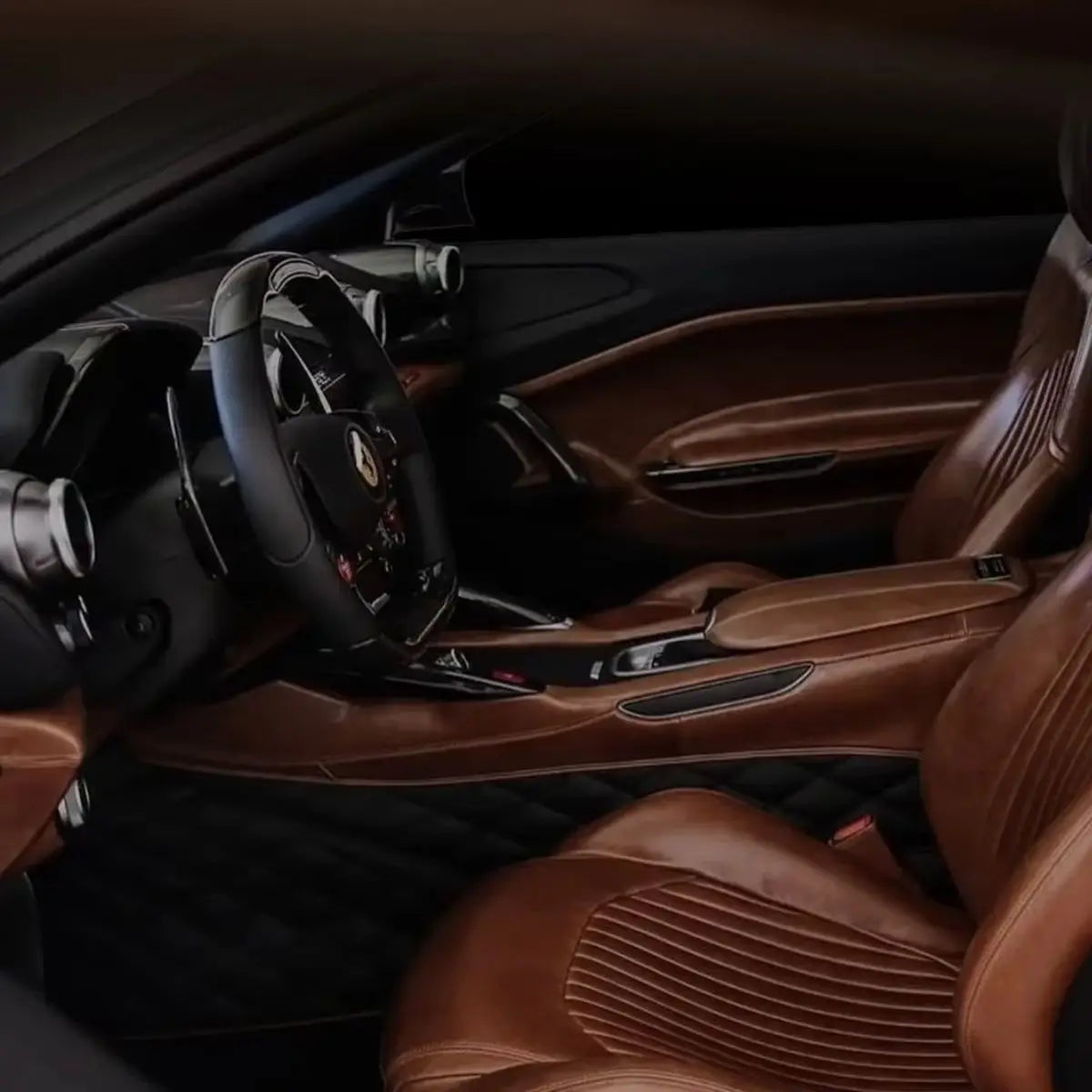 3-Piece Wood Grain Car Steering Wheel Cover, Minimalist Style - view 4