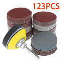 120Pcs 2-Inch Sandpaper Assortment 60-3000 Grit Sanding Disc Pad Set for Grinder