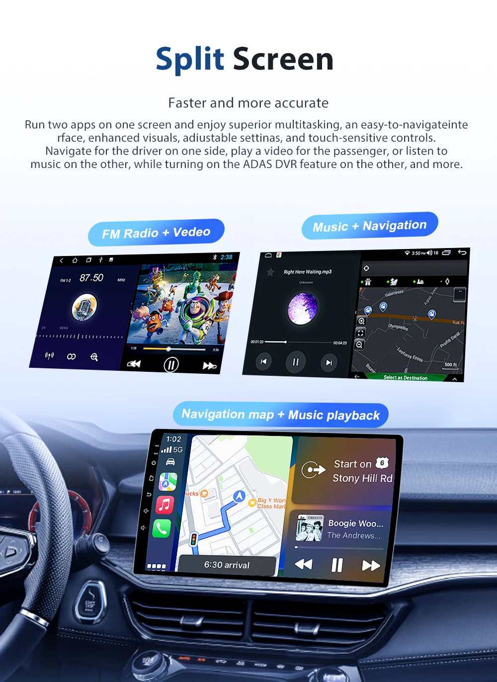 Android 16 Car Stereo Head Unit for Dodge Ram 1500 2500 3500 2013-2018 - image 30