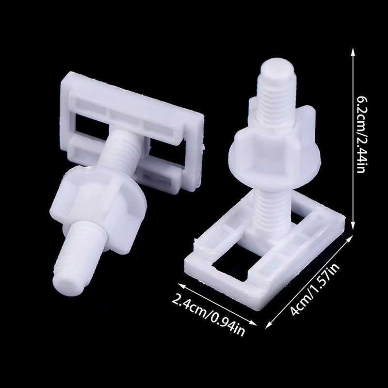 3Sets Bathroom Hardware For Toilet Lid Toilet Seat Hinges Repair Bolts Fasteners Kits Toilet Repair Tools Gasket