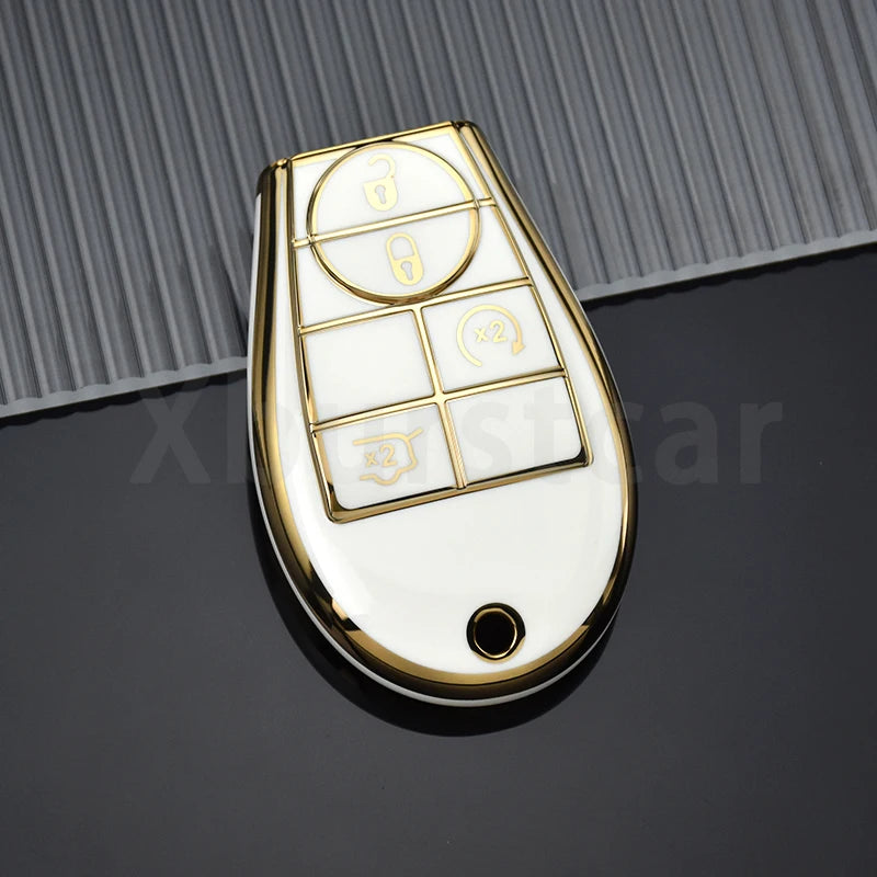 TPU Car Key Fob Cover Case for Dodge Jeep Chrysler - image 20