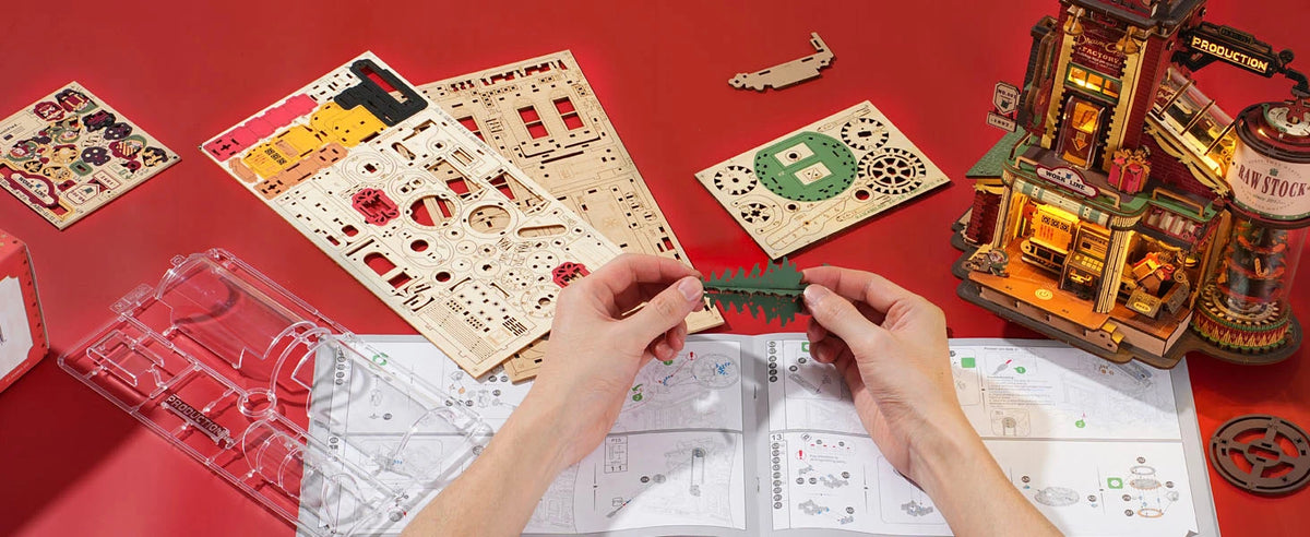 Rokr 3D Wooden Music Box Puzzle Kit, Build-It-Yourself Model - view 14
