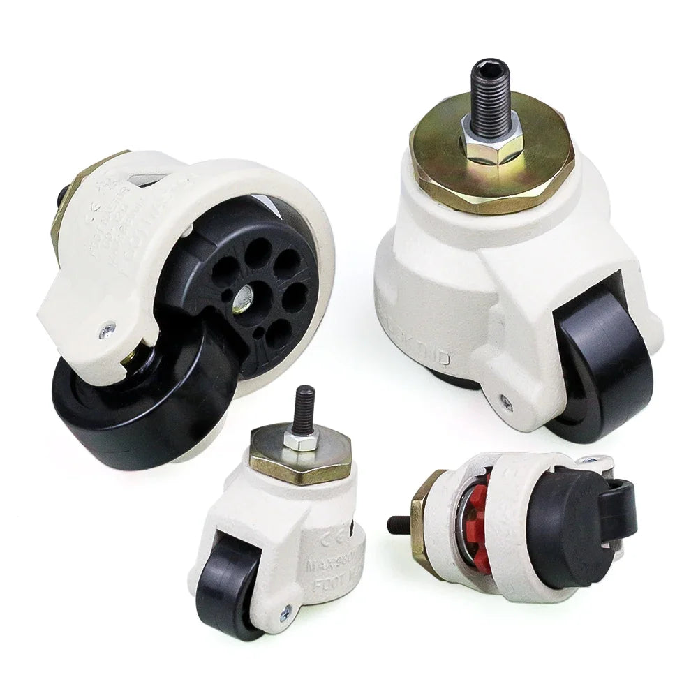 Heavy-Duty Industrial Swivel Caster – 500kg Load, Level Adjustment
