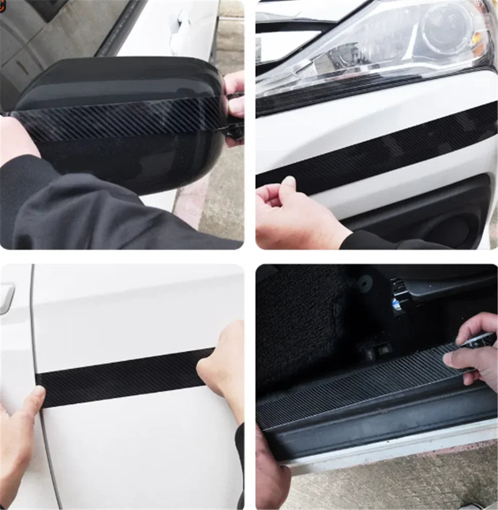Carbon Fiber Texture Protective Tape for Car Door Sills and Bumpers