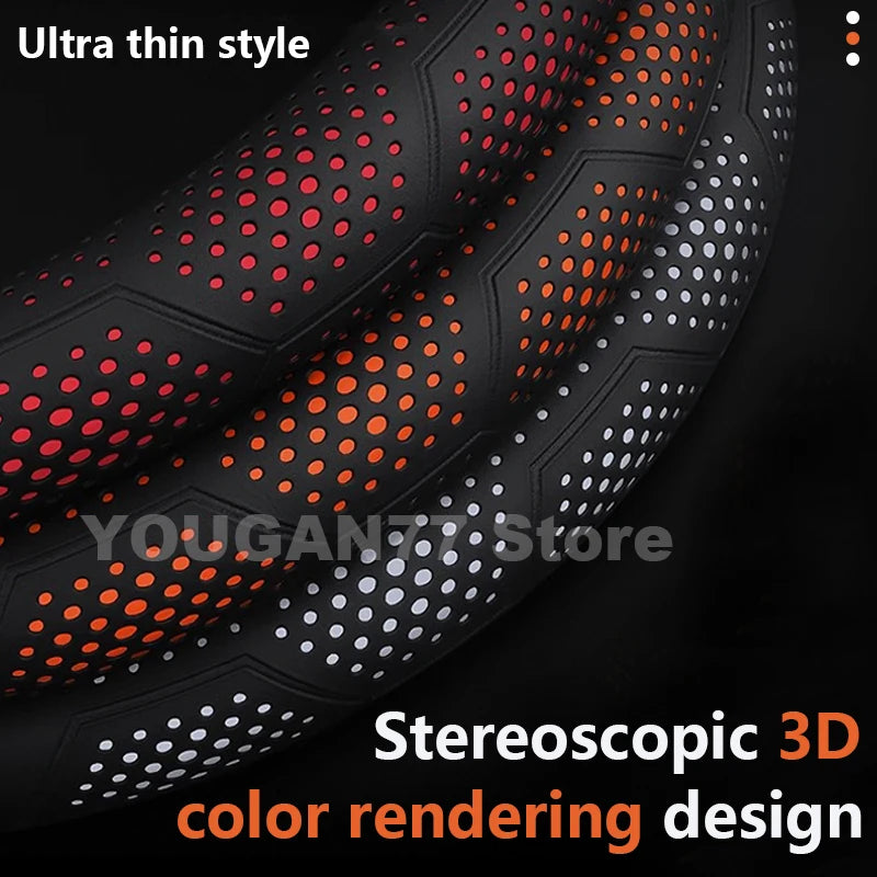 Faux Leather Steering Wheel Cover for RAM 1500 2500 TRX - image 2