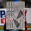 Japanese Motorcycle-Style Reflective Sticker for Body and Helmet