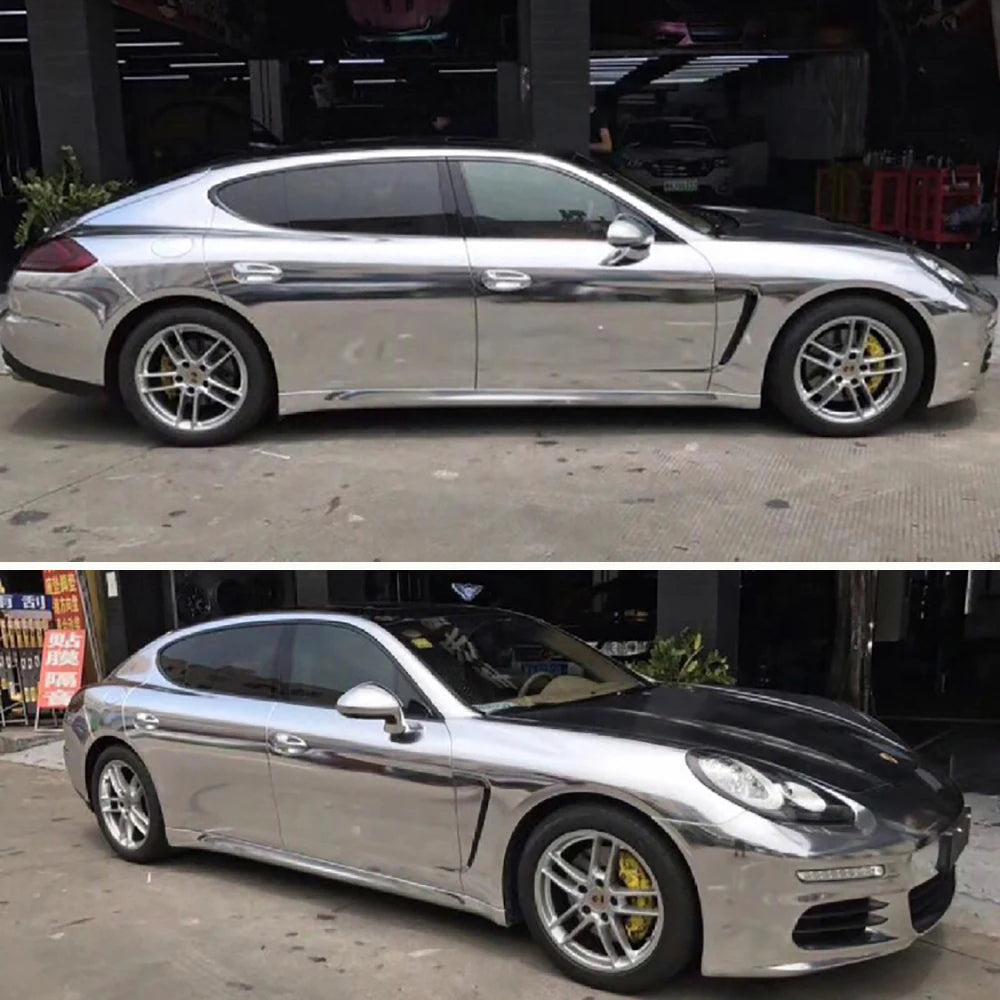 Chrome Mirror Vinyl Wrap Film for Car Motorcycle Laptop - image 5