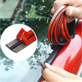 Car windshield sealing strip 2m, T-type rubber seal against leaks and wind noise