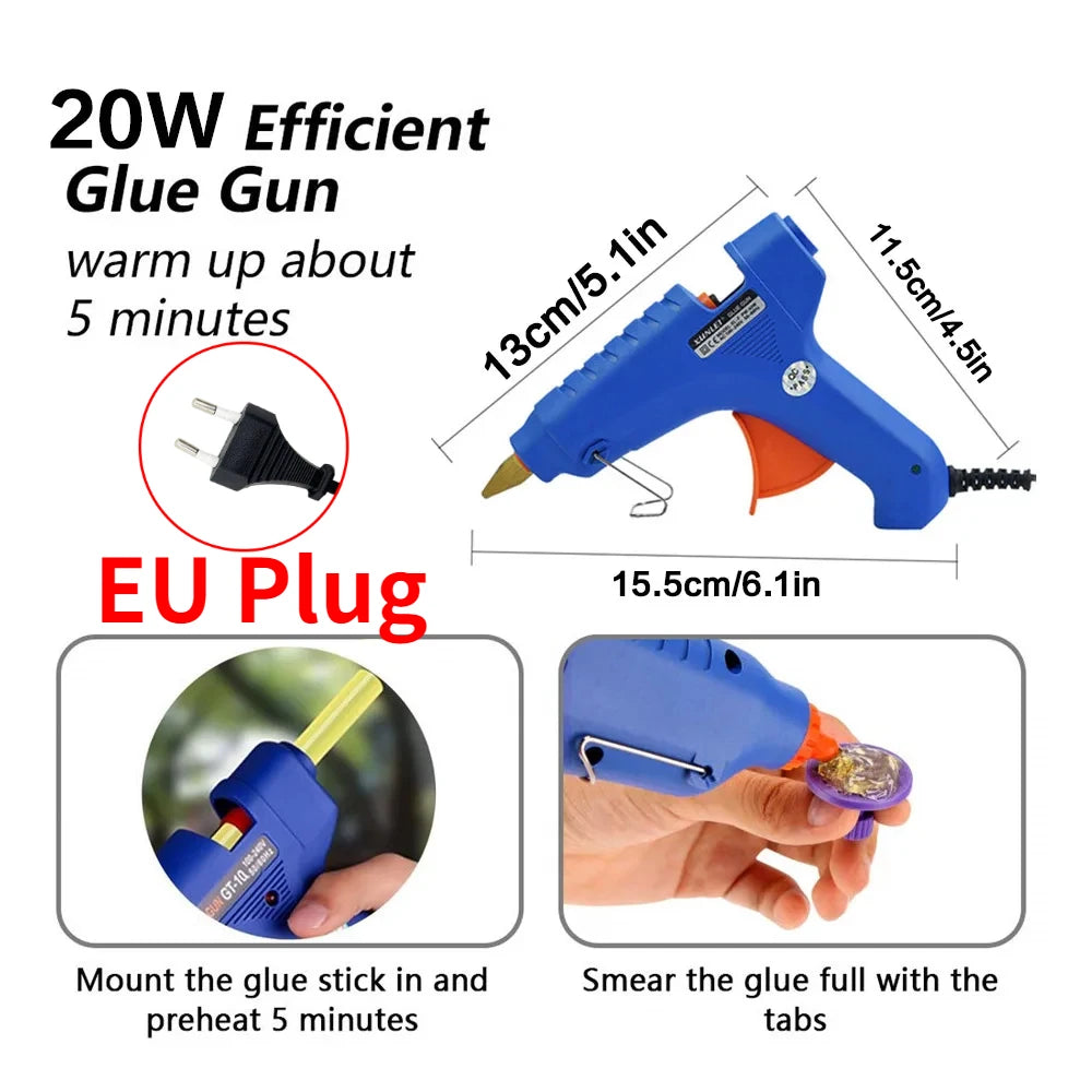 Paintless Dent Repair Kit with Glue Gun and Dent Pullers