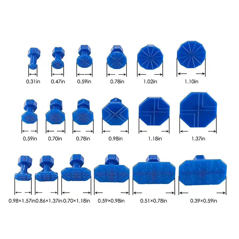 Paintless Dent Repair Puller Kit with 18 Glue Tabs