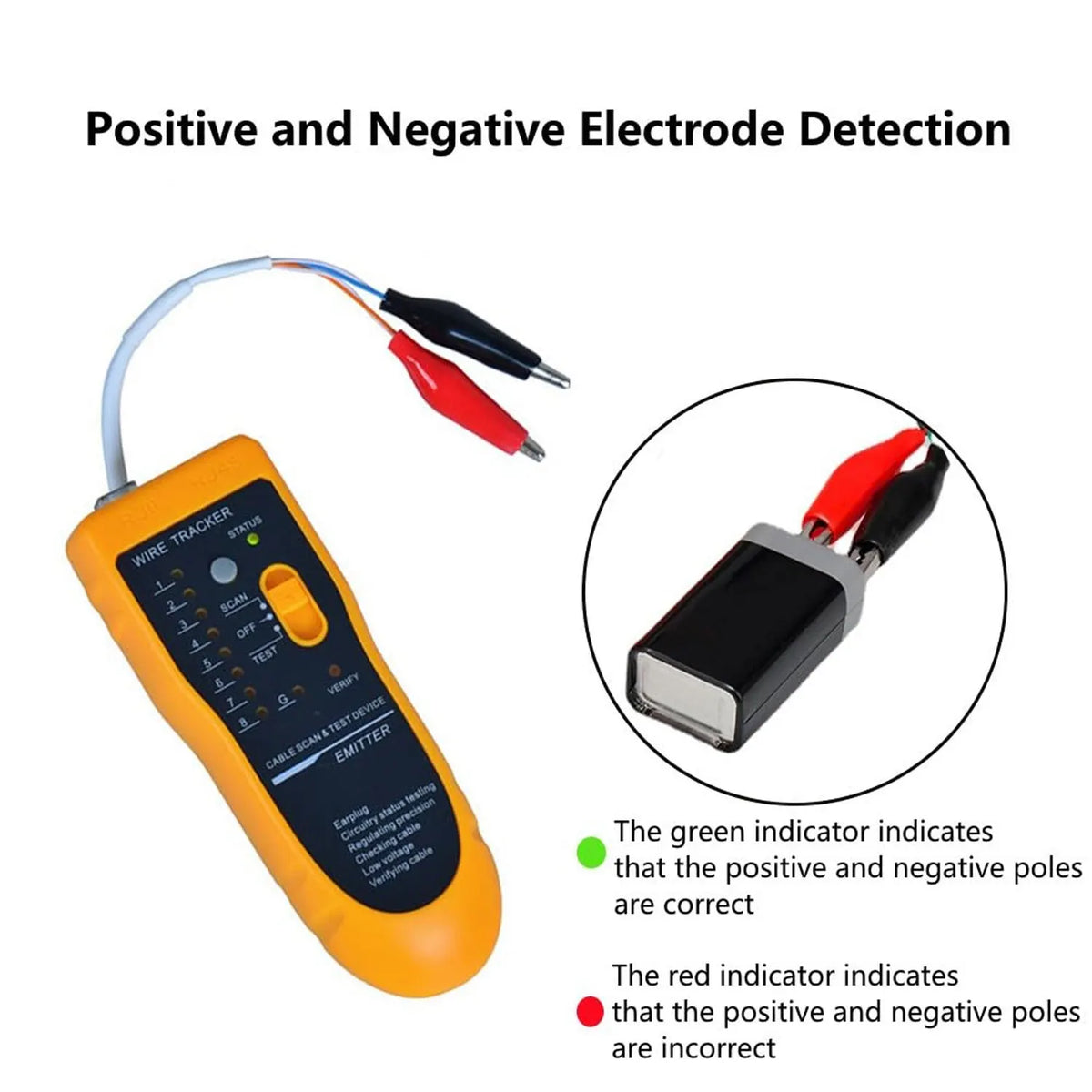 Ethernet LAN Network Cable Tester RJ11 RJ45 Cat5 Cat6 Telephone Wire Tracker Tracer Toner  Detector Line Finder