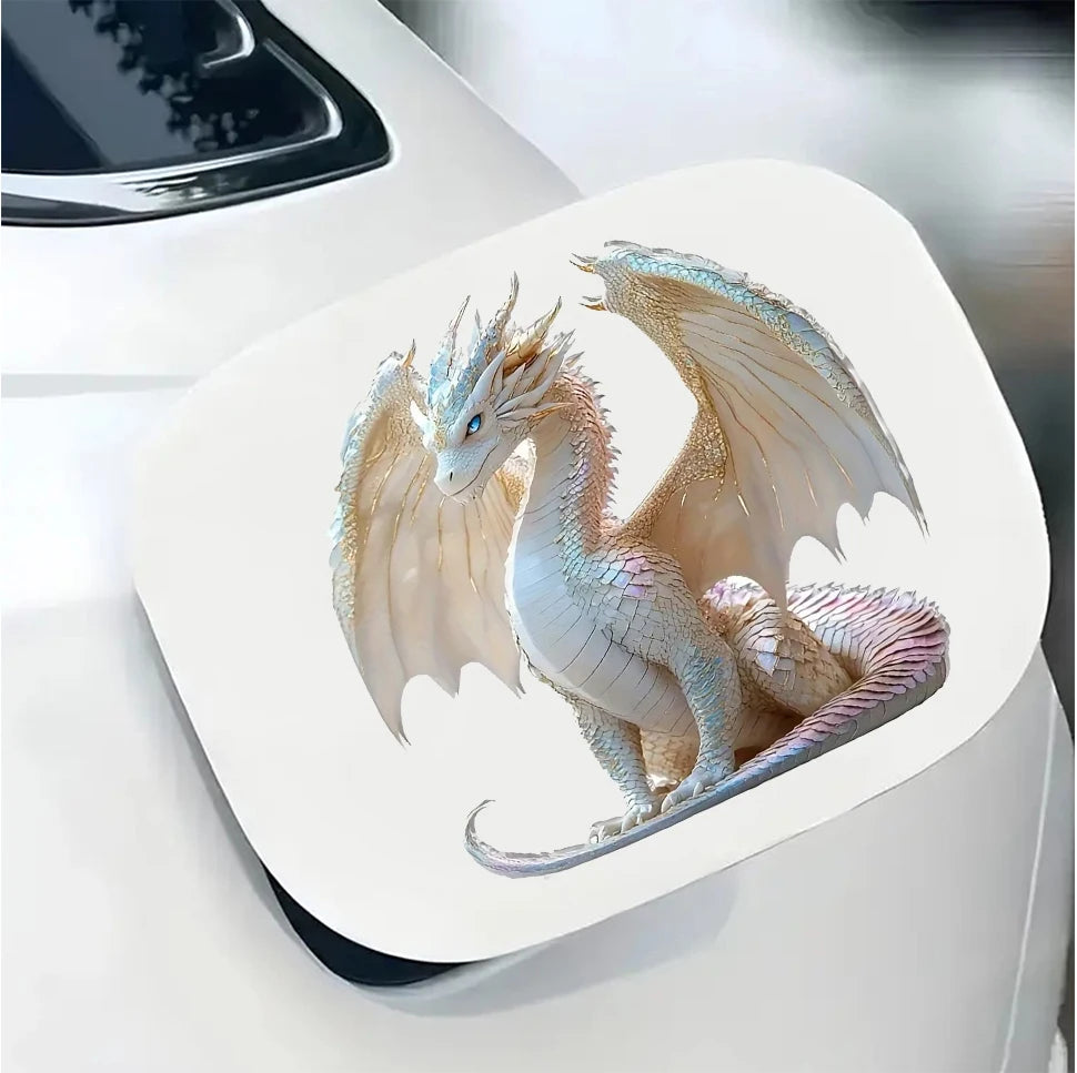 White Dragon Vinyl Decal Sticker for Car, Van and RV, Waterproof - view 8