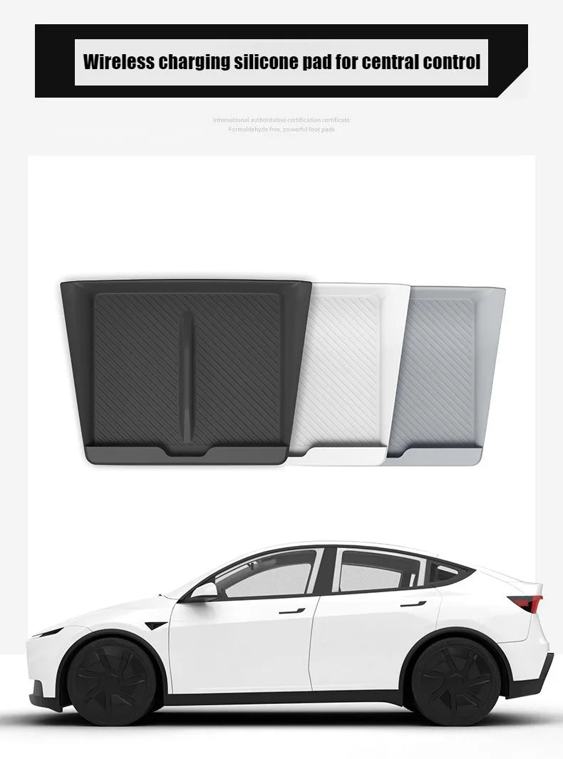 Non-Slip Wireless Charging Pad Mat for Tesla Model Y (2025-2026)