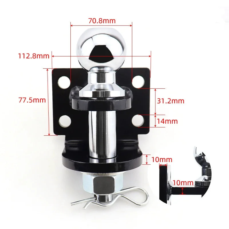 1PCS Multi-function Trailer Hitch Towing Accessories Trailer Hitch Adapter Hitch Ball Mount RV Camper Accessories