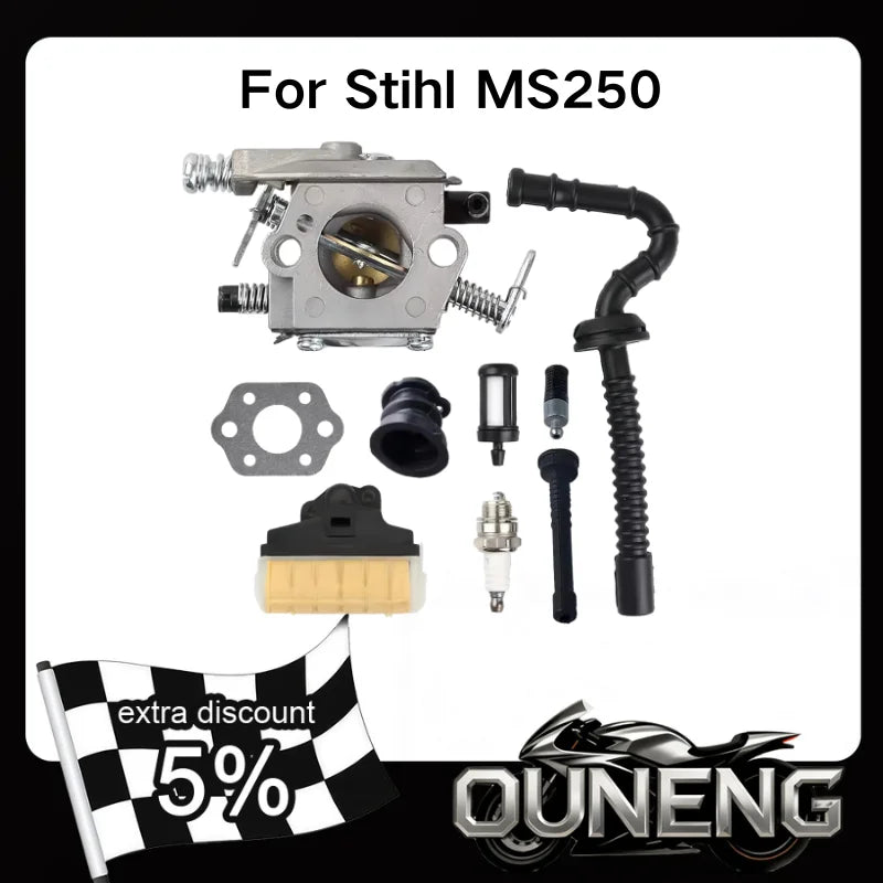 Stihl Chainsaw Carburetor Kit MS210 MS230 MS250 - Replacement Parts