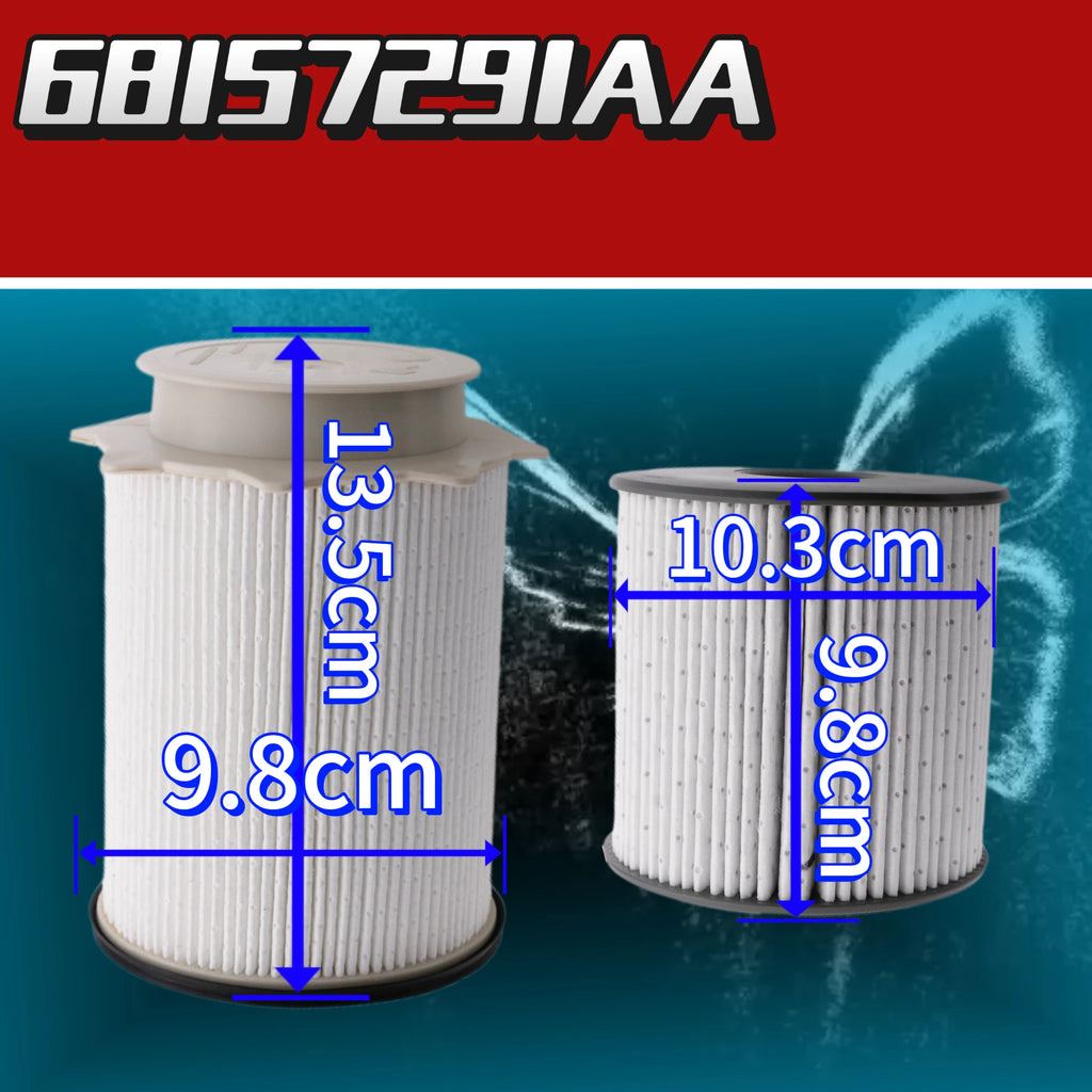 Fuel Filter Set 68157291AA 68436631AA Ram 6.7L Cummins Diesel - image 2