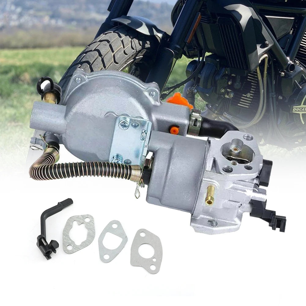 New 3KW 168F 170F Gasoline Generator  LPG Carburetor Dual Fuel LPG NG Gas Carburetor Conversion Kit For Generator Parts 6.5HP