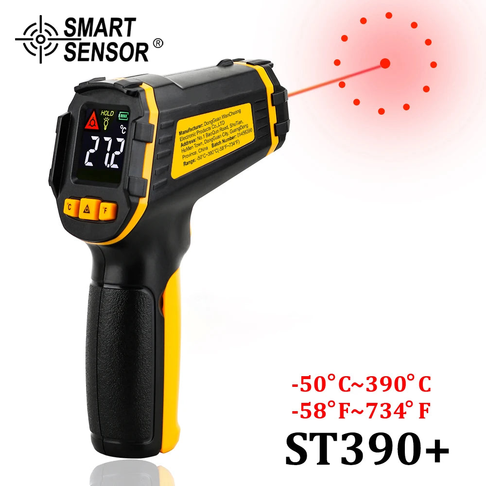 Digital Infrared Thermometer, Non-Contact Laser Temperature Gun with LCD