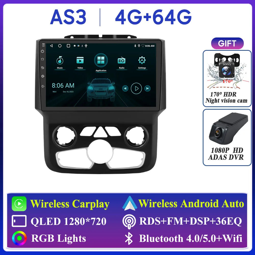Dodge Ram 2013-2018 Multimedia Player with GPS, Bluetooth, CarPlay - image 12