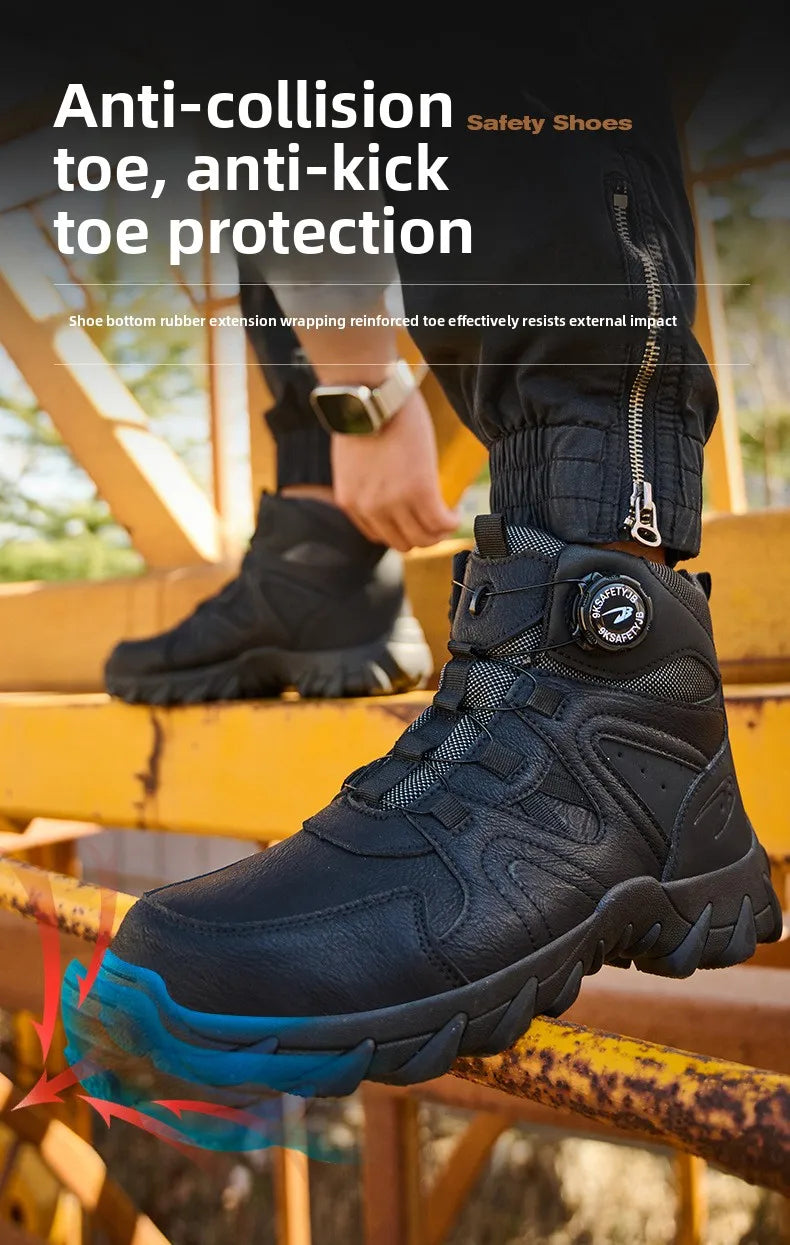 Steel Toe Safety Boots, Smash-Proof & Puncture-Resistant - image 22