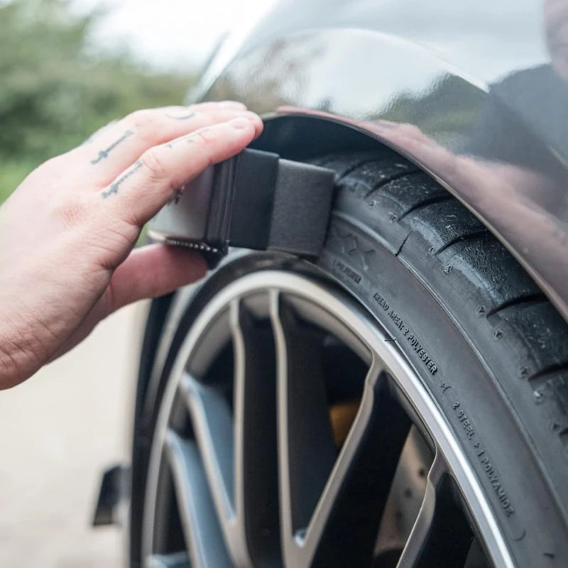 Car Tire Cleaning Brush & Sponge - Wheel & Rim Detailing Tool - image 4