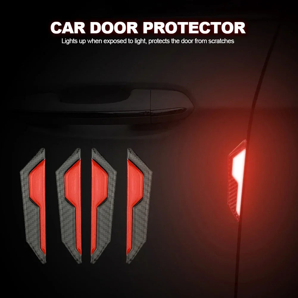 Reflective Car Door Sticker Safety Opening Warning Reflector Tape Decal Auto Car Accessories Exterior Interior Reflector Sticker
