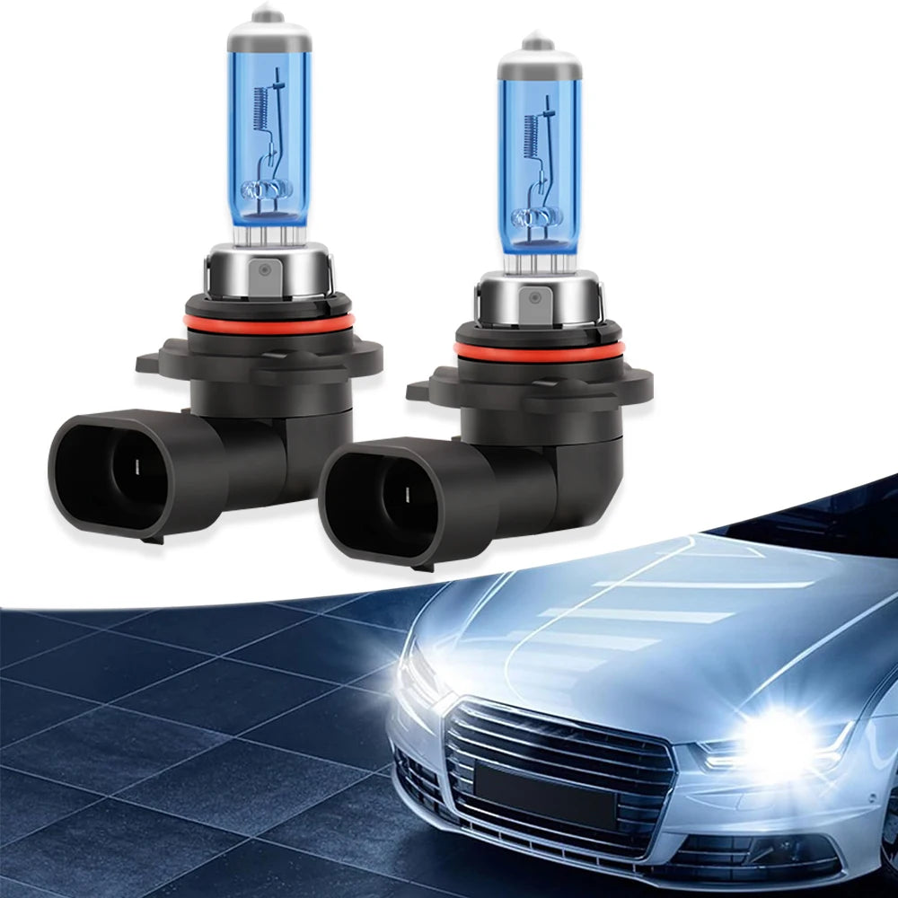 Super Bright 6000K Halogen Headlight Bulbs 100W for Cars