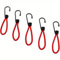 5-Piece Heavy-Duty Bungee Cords with Hooks – Tarp & Tent Tie-Down